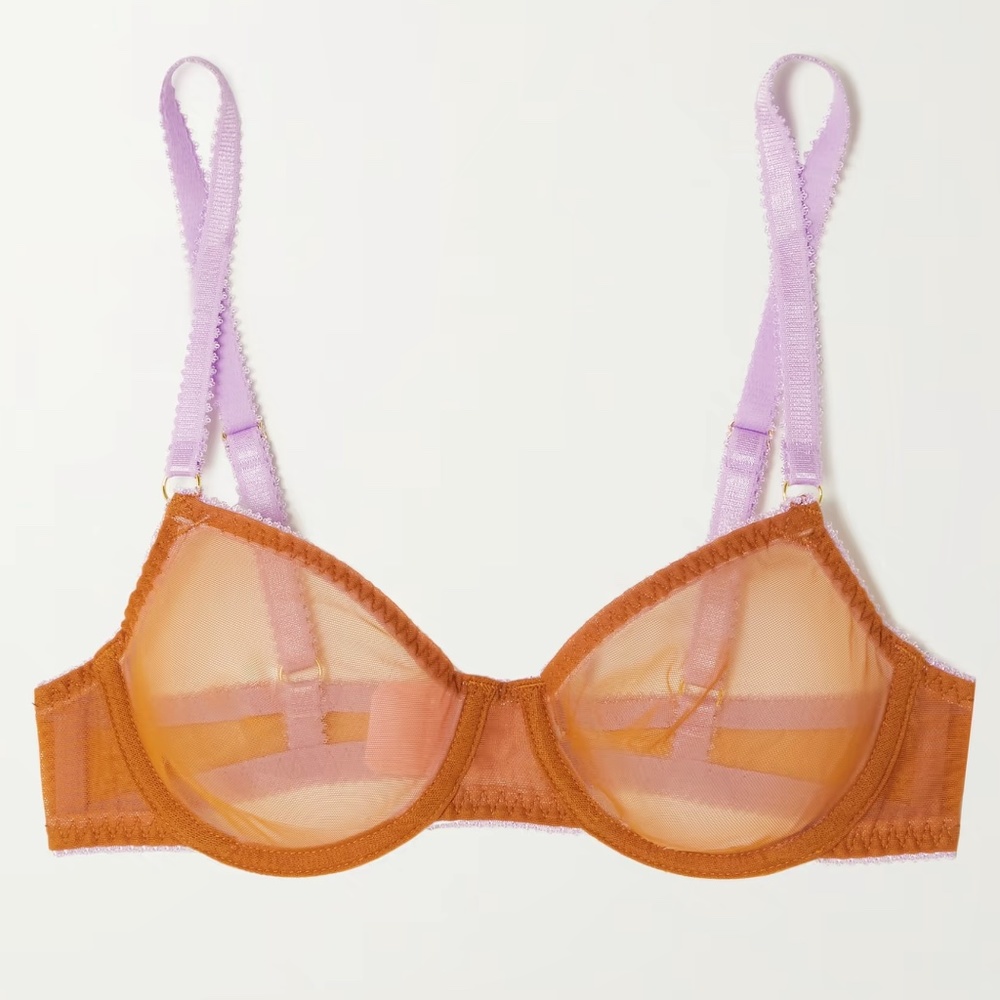 DORA LARSEN 30DD Luella tulle underwired balconette bra